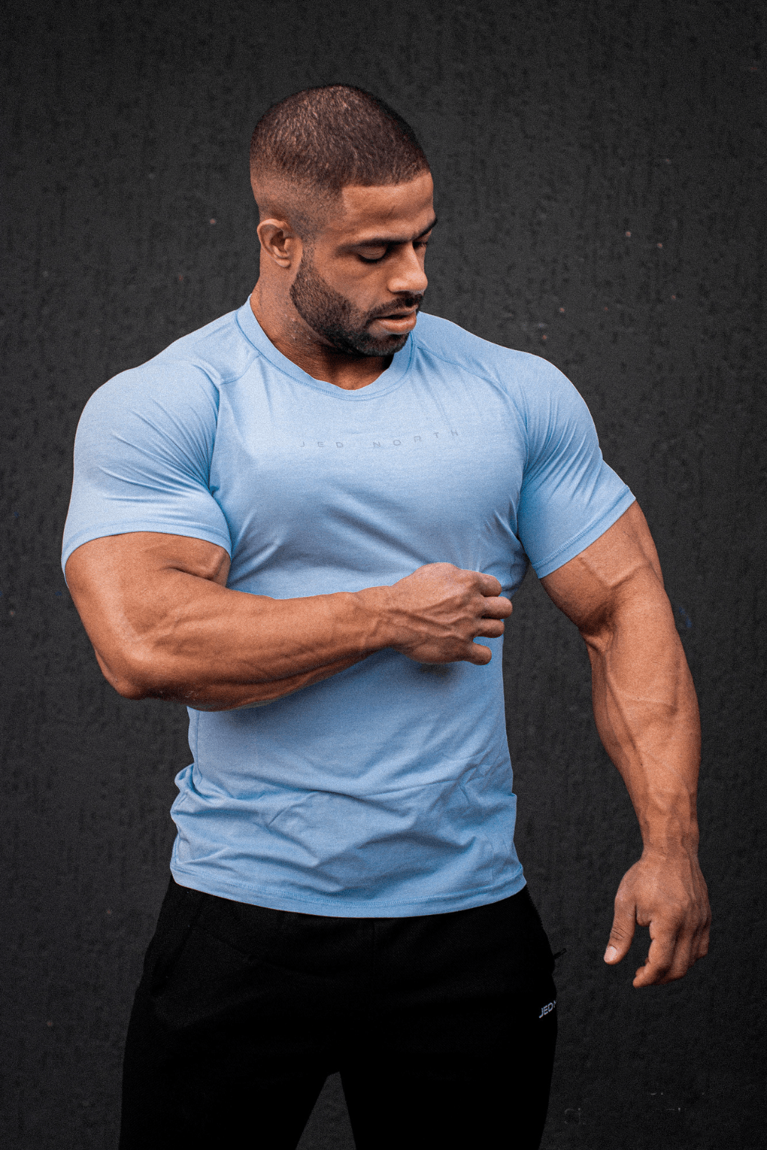 Jed North Men's Agile Short Sleeve Training Tee - Arctic Blue