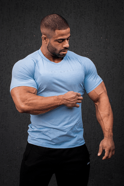 Jed North Men's Agile Short Sleeve Training Tee - Arctic Blue