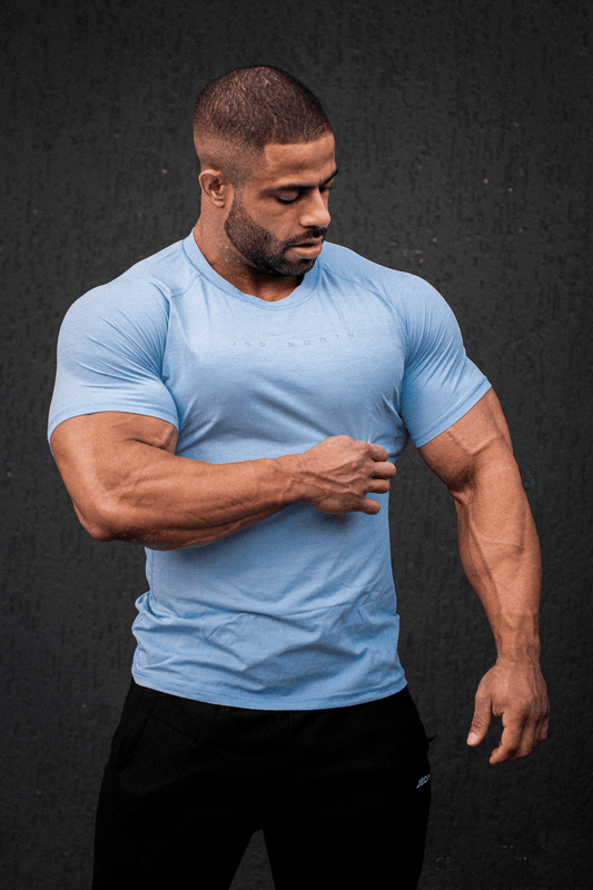 Jed North Men's Agile Short Sleeve Training Tee - Arctic Blue