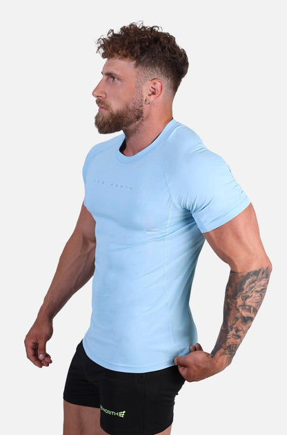 Jed North Men's Agile Short Sleeve Training Tee - Arctic Blue