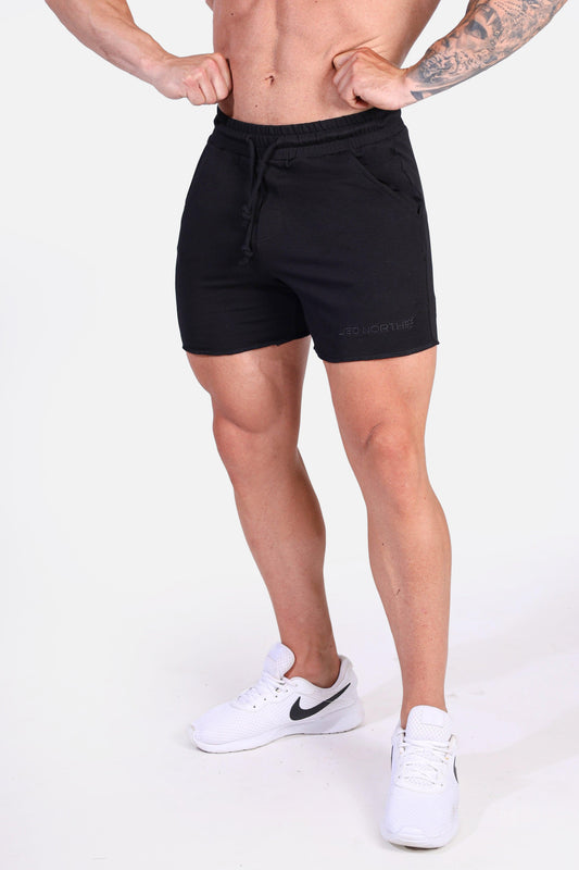 Jed North Men's Motion 5'' Varsity Sweat Shorts - Black