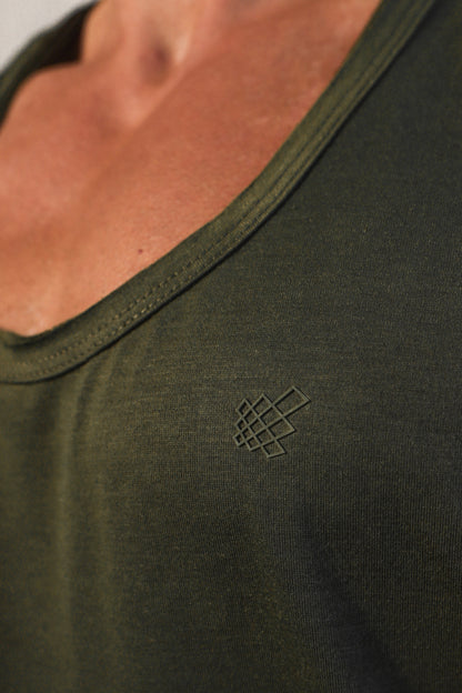 Jed North Men's Vital Raw-Hem Tank Top 2.0 - Green