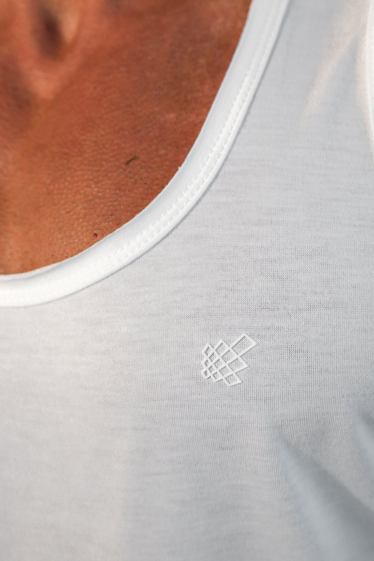 Jed North Men's Vital Raw-Hem Tank Top 2.0 - White