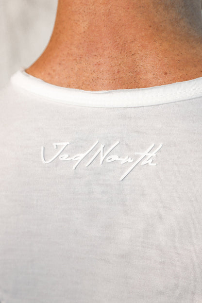 Jed North Men's Vital Raw-Hem Tank Top 2.0 - White