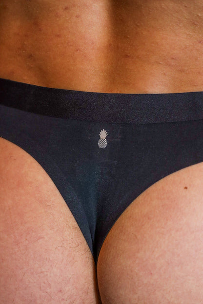 JJ Malibu Men's Premium Modal Athletic Thong - Noir