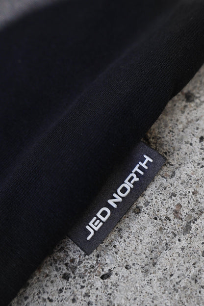 Jed North Men's Energy Oversized Long Sleeve T-Shirt 2.0 - Obsidian Black