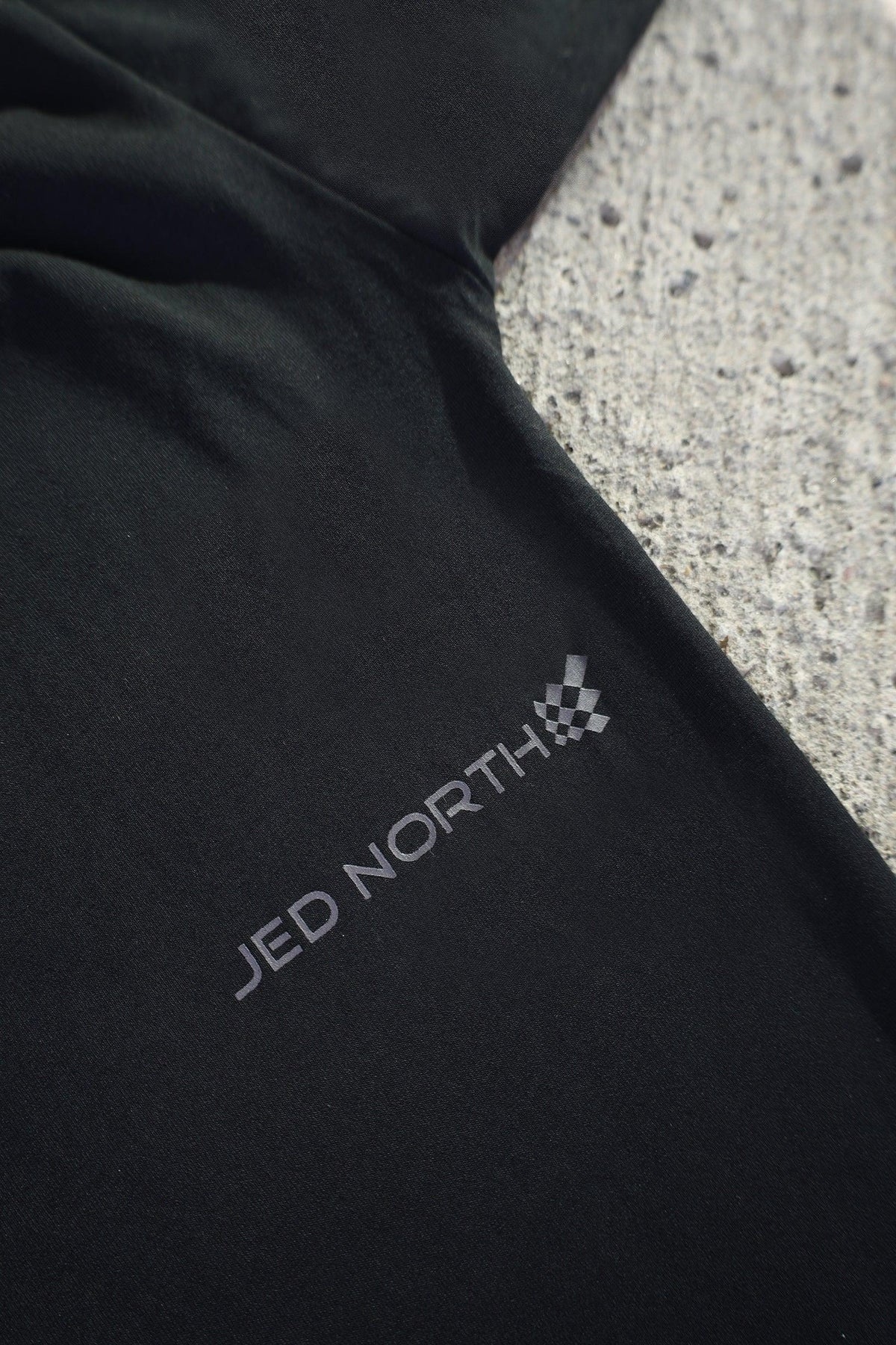 Jed North Men's Energy Oversized Long Sleeve T-Shirt 2.0 - Obsidian Black