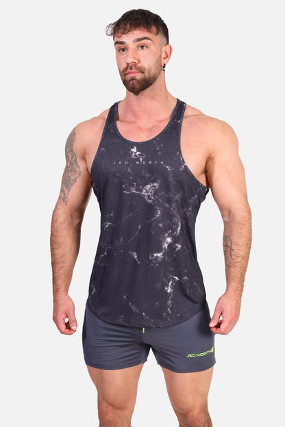 Jed North Men's Graphic Muscle Stringer - Marble