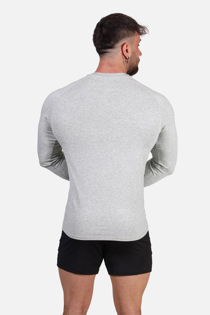 Jed North Men's Titan Muscle-Fit Long Sleeve T-Shirt - Platinum