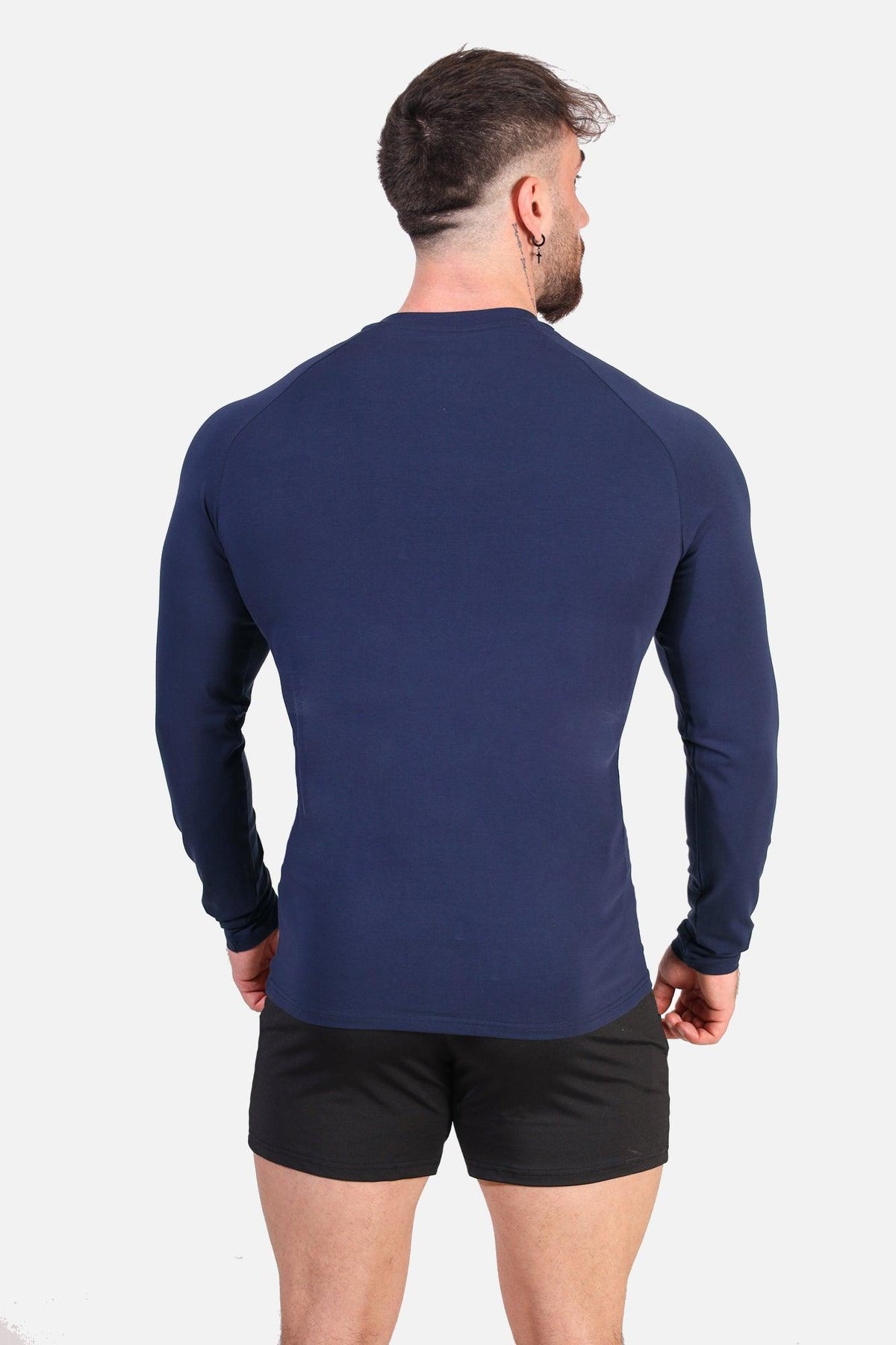 Jed North Men's Titan Muscle-Fit Long Sleeve T-Shirt - Navy