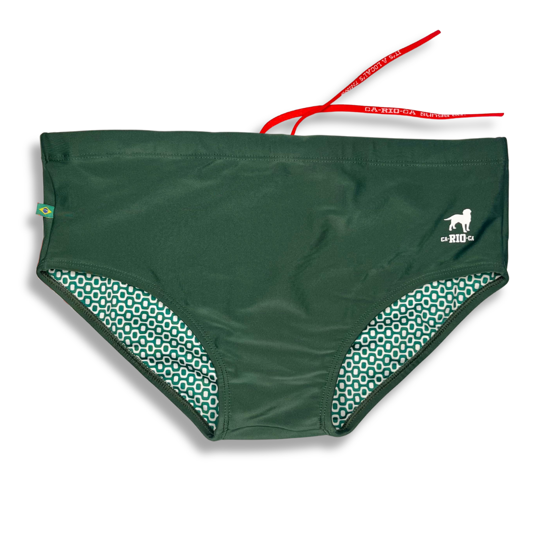 Maillot de bain Sunga pour homme CA-RIO-CA Bonsai Green - Vêtements de plage pour hommes