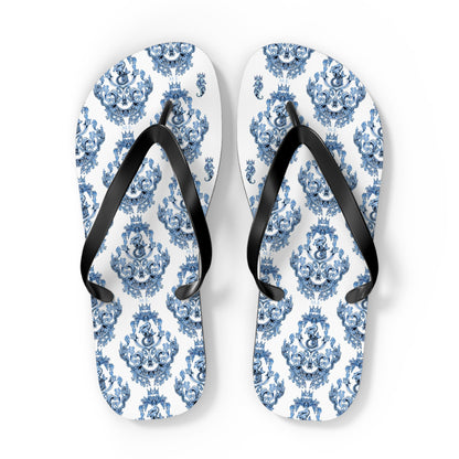 Maris Equi Men's Blue Baroque Flip-Flops