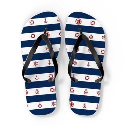 Maris Equi Men's Nautical Print Flip-Flops