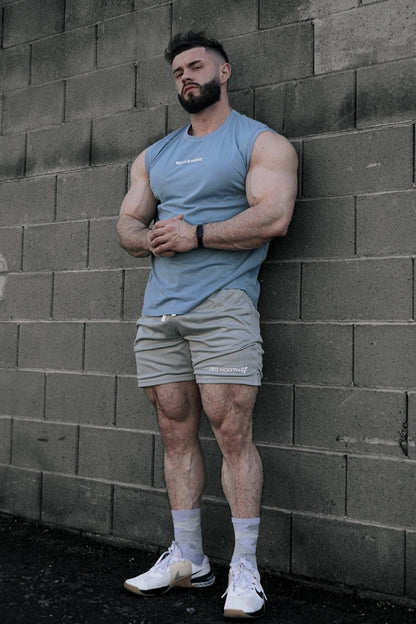 Jed North Men's Sleeveless Muscle Tee - Light Blue