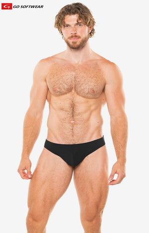 String pour homme ouvert à l'arrière Go Softwear 2076 - Noir