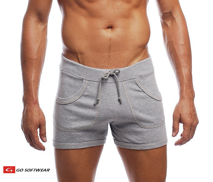 Go Softwear 4641 Herren 9" Sportshorts mit Taschen - Hellgrau
