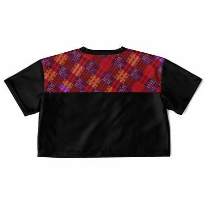 Maris Equi Crop Top Red Tartan Men's V-Neck Jersey
