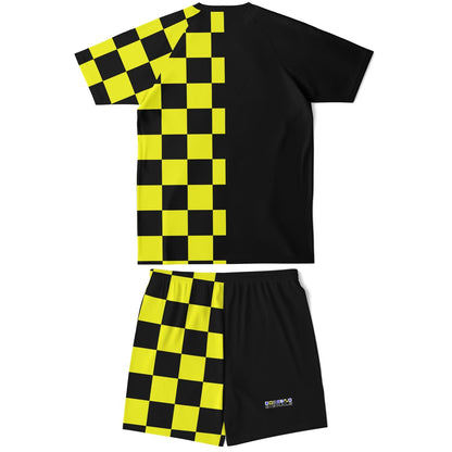 Maris Equi Men's Signals "STOP" Nautical Flag Inspired Shorts And Top Set