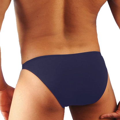 Navy blue MetroMaleWear Sunbathing Bikini briefs 2004-28 designed for comfortable beachwear