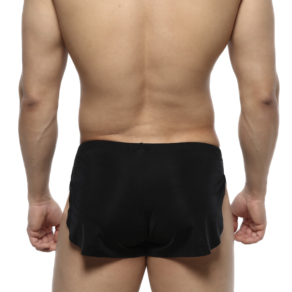 Black briefs metroMalewear naked split boxer 2008-30 with smooth sleek fabric and tailored fit