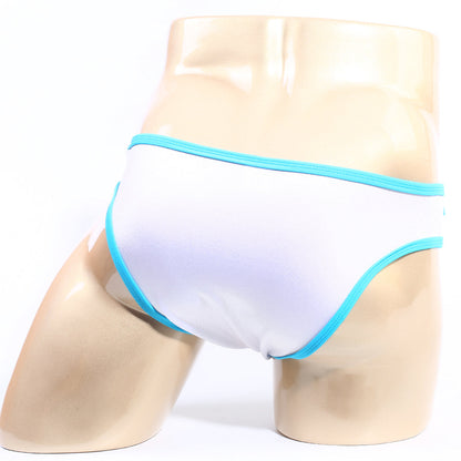 MetroMaleWear Colonel bikini white briefs with bright blue trim for comfortable everyday wear in 2019 style