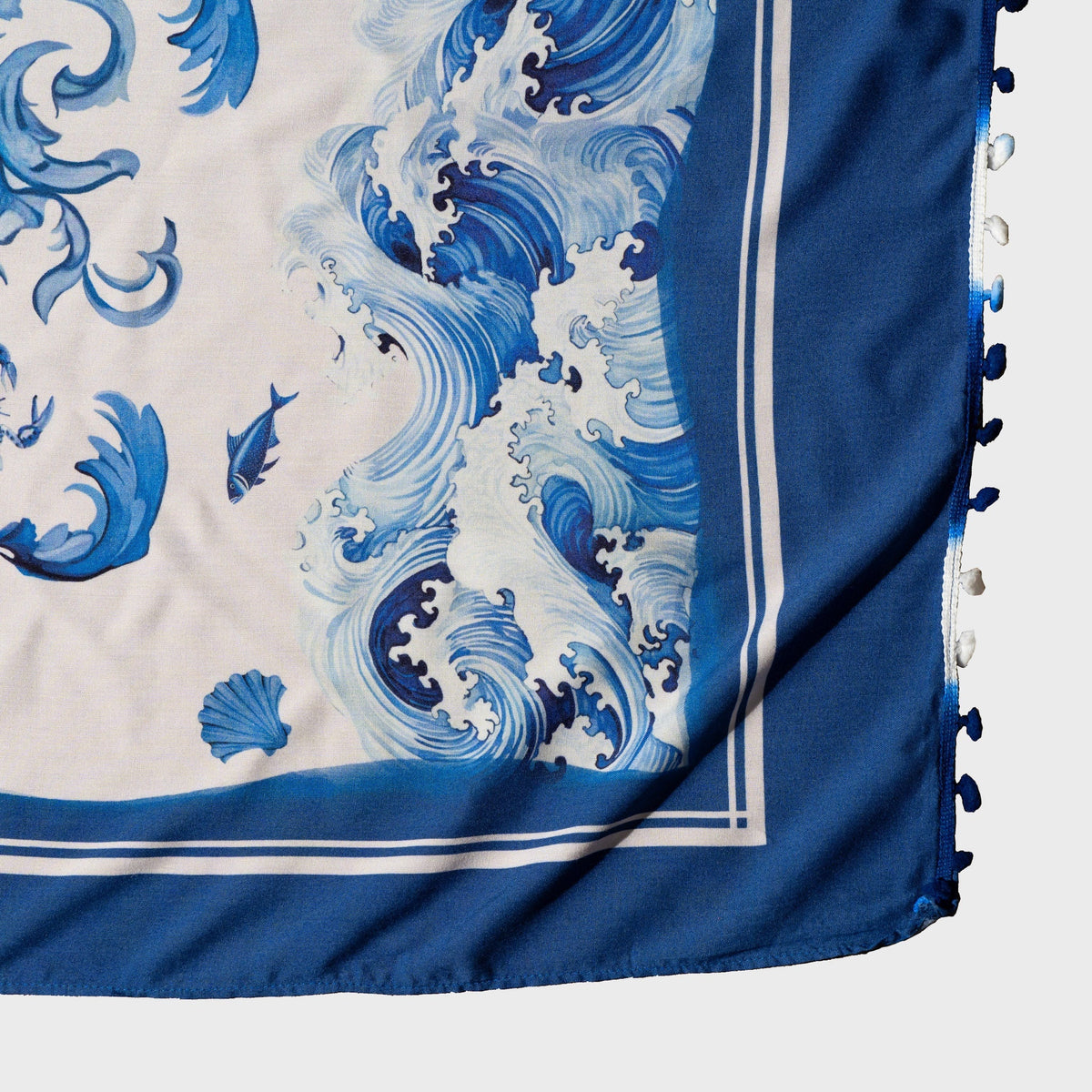 CA-RIO-CA REI NETUNO Canga de Praia- Brazilian Beach Towel (Sarong / Pareo)