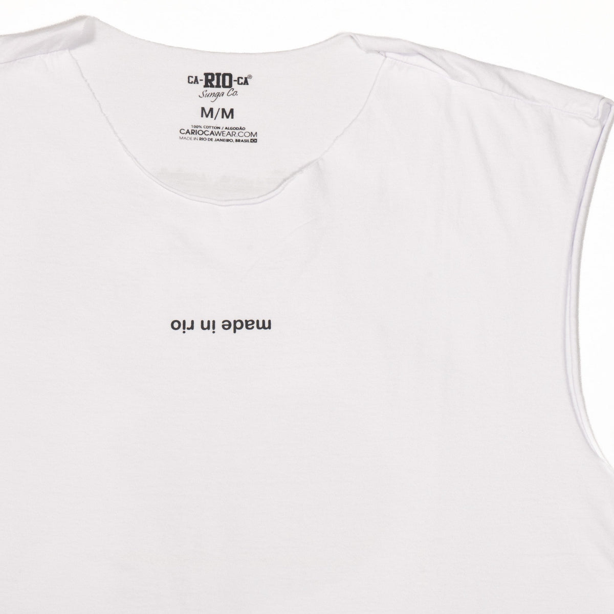 CA-RIO-CA made in rio (Flip) – Ärmelloses Baumwoll-T-Shirt für Herren
