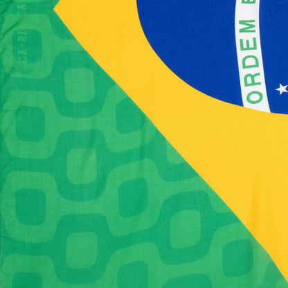 CANGA CA-RIO-CA DRAPEAU DU BRÉSIL - VERT, JAUNE, BLEU ET BLANC - SERVIETTE DE PLAGE BRÉSILIENNE (PARÉO)