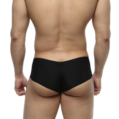MetroMaleWear cheek black 2028-20 smooth form-fitting black briefs for comfortable everyday wear