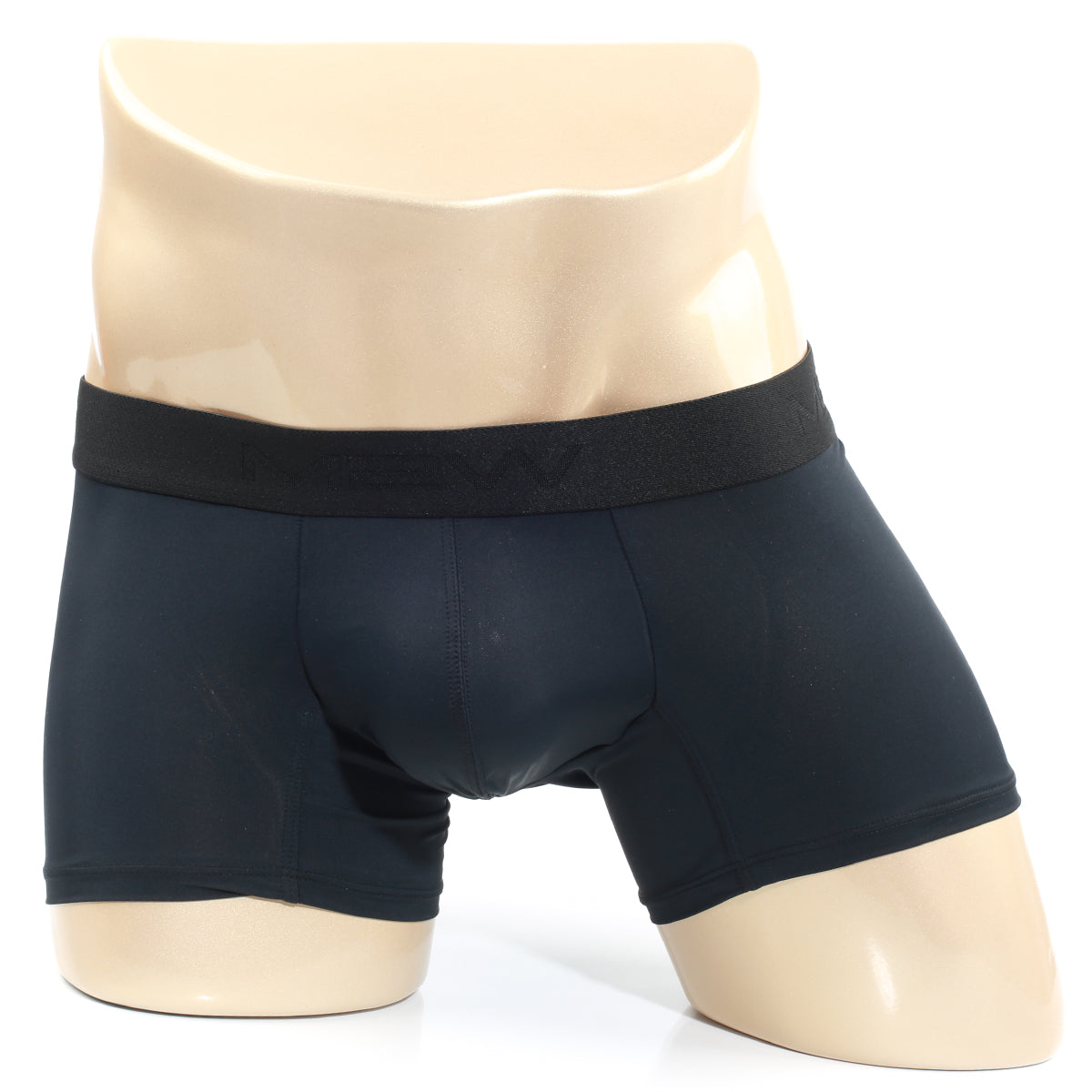 Metro malewear maintenant black boxer briefs with solid black elastic waistband for comfortable everyday wear
