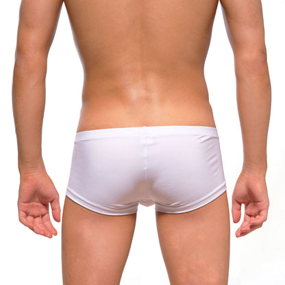White athletic briefs metroMalewear oscar boxer white 2125-00 with textured breathable fabric and snug fit