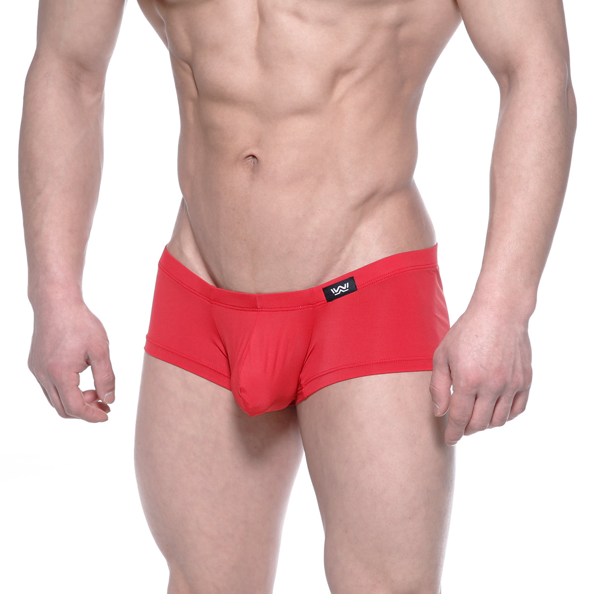 Red men’s briefs metro male wear oscar boxer red with black logo waistband for comfortable everyday wear