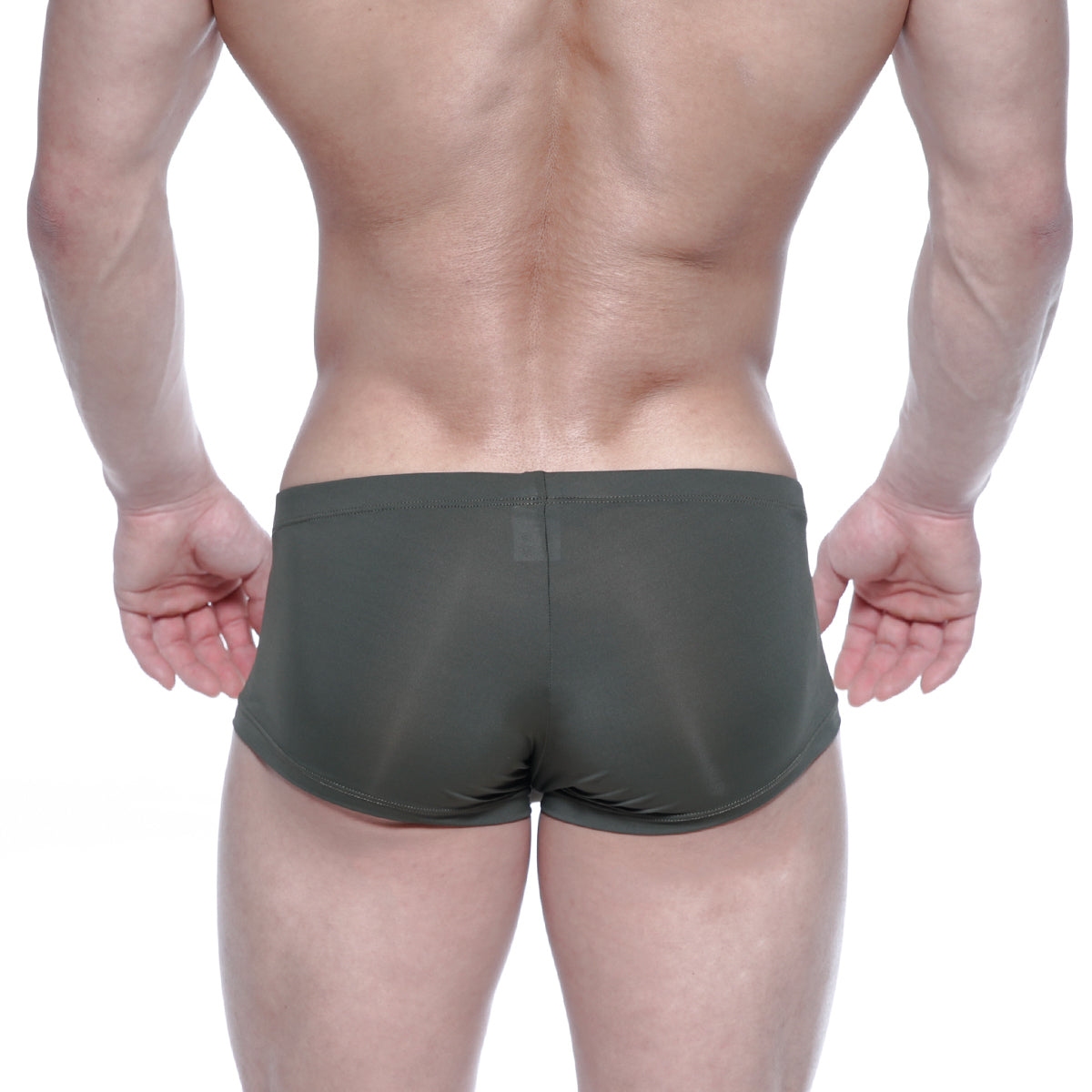 MetroMaleWear Oscar boxer khaki 2125-26 dark olive green form-fitting briefs with smooth stretchy fabric and back seam detail
