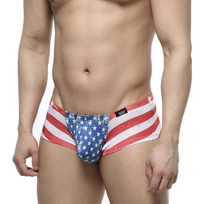 Metro malewear batalla boxer 2125-92 american flag themed men’s briefs with distressed red white and blue design