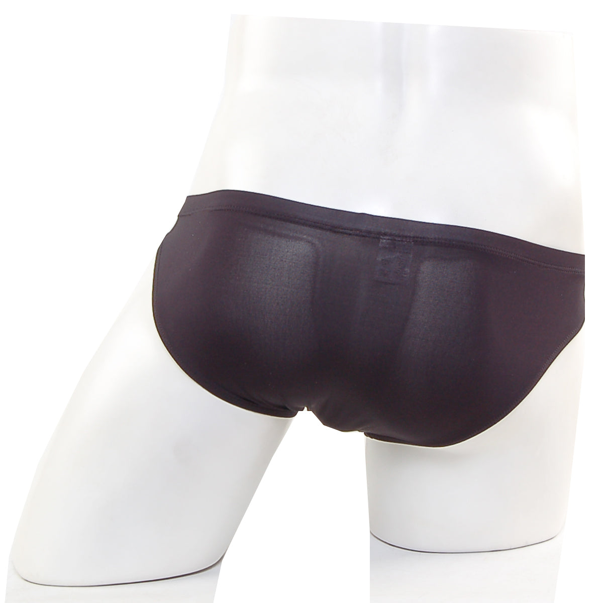 Black sleek satin finish metro malewear cannon hip brief 2203c-20 form fitting men’s underwear
