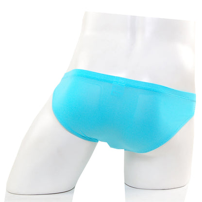 MetroMaleWear Cannon hip brief in bright turquoise with smooth stretchy fabric fit for comfortable wear