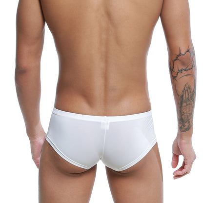 MetroMaleWear cannon boxer white 2213-00 sleek white form-fitting satin finish briefs for comfortable wear