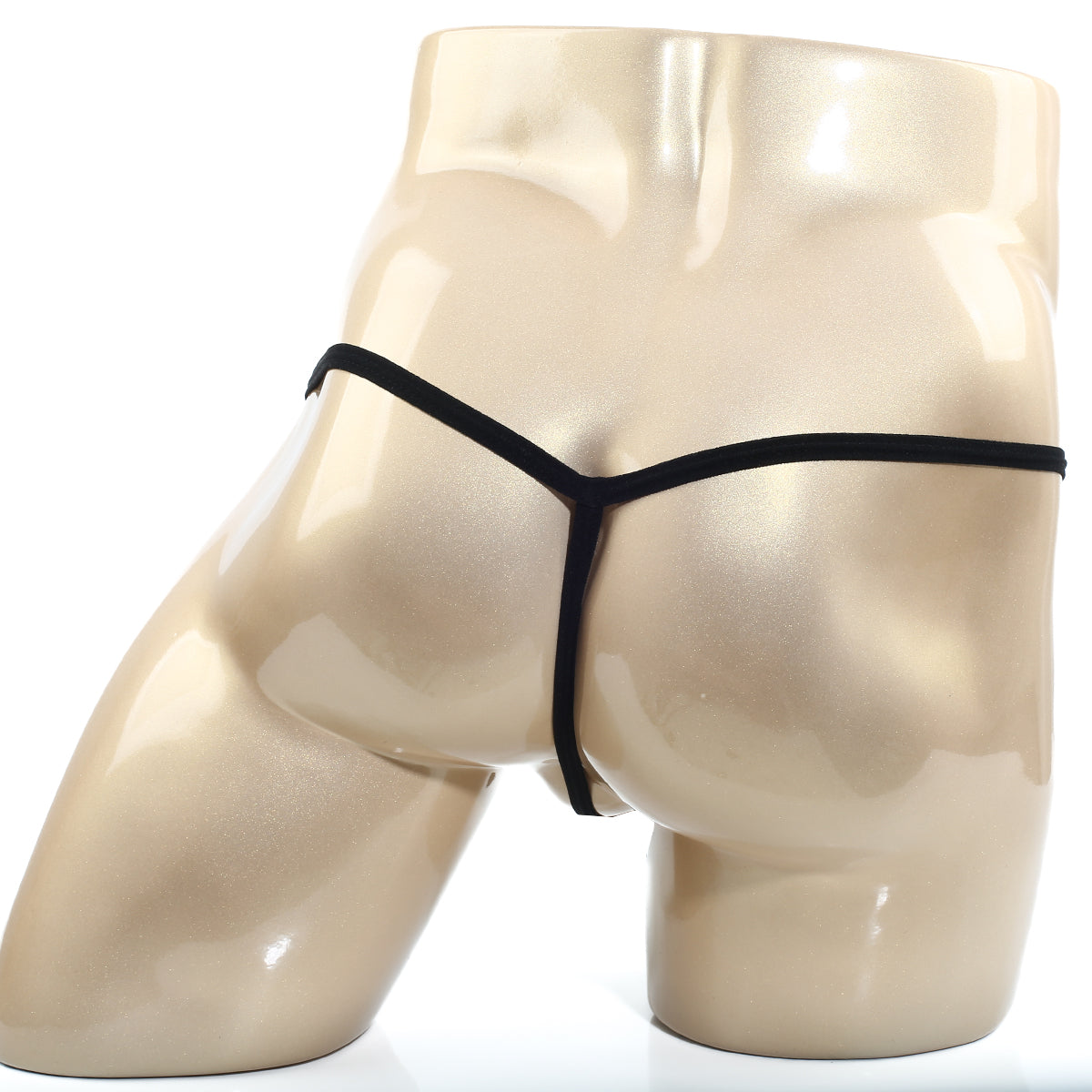 MetroMaleWear cobra string camo 2214-61 black thong underwear with minimalist design made from smooth elastic fabric