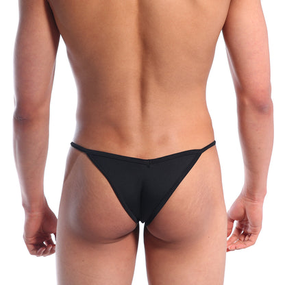 MetroMaleWear v bikini black 2225-20 sleek black thong made of smooth stretch fabric form-fitting design