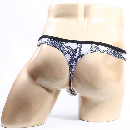 MetroMaleWear (M2W) Men's Continente Thong Snake 2342-60