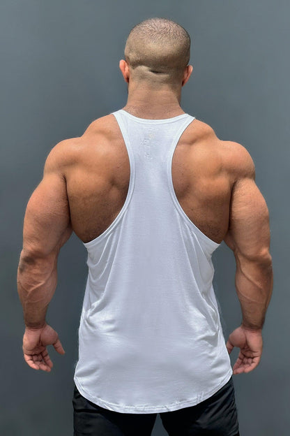 Jed North Men's Classic Bodybuilding Racerback Stringer -  Off White