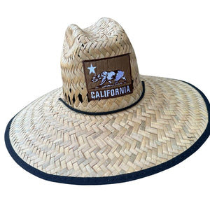 CA-RIO-CA California Patch Lifeguard Straw Hat