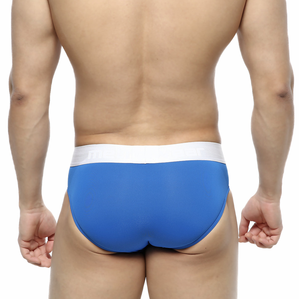 MetroMalewear dolce brief royal blue blue briefs with white waistband designed for comfort and style