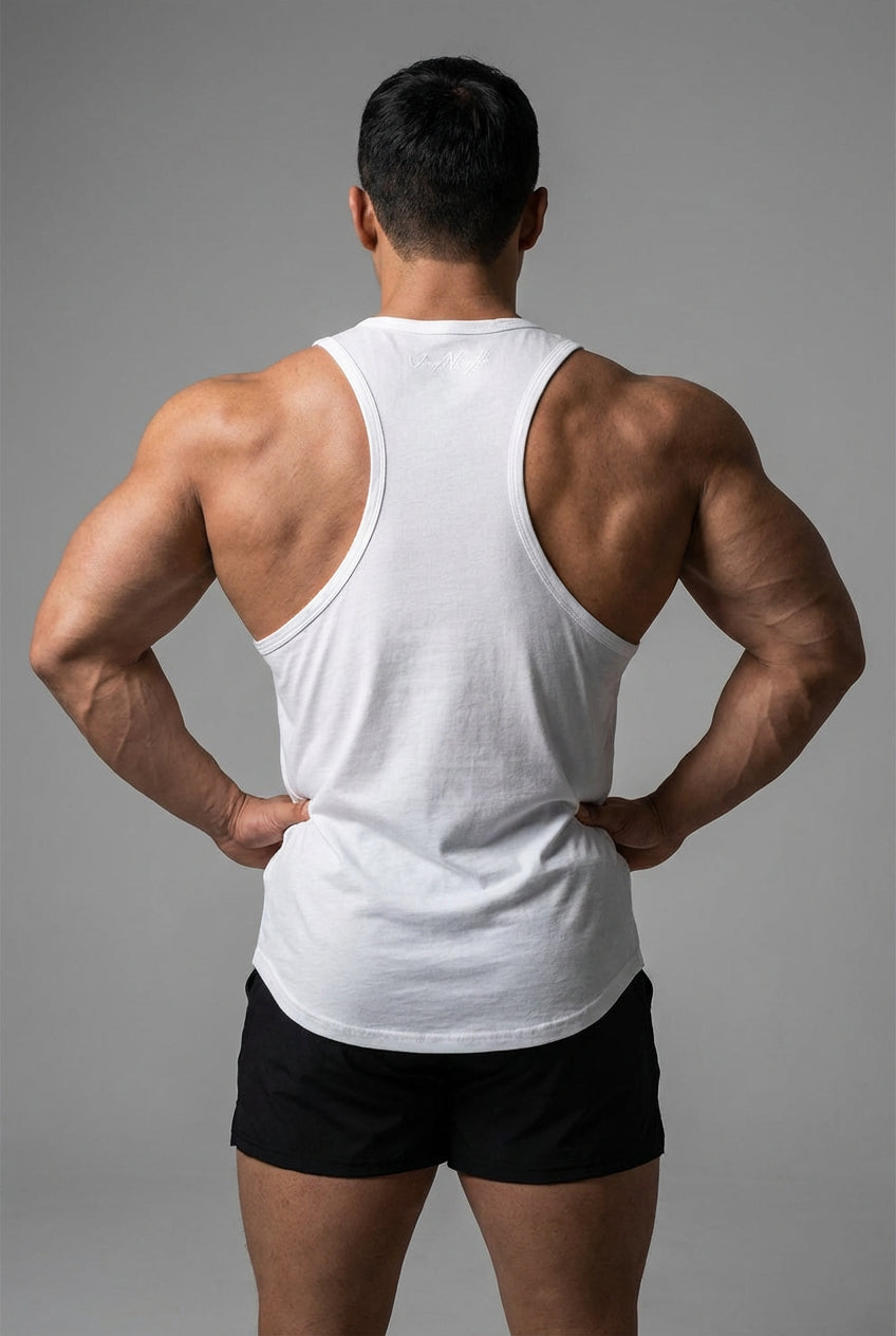 Jed North Men's Vital Raw-Hem Tank Top 2.0 - White
