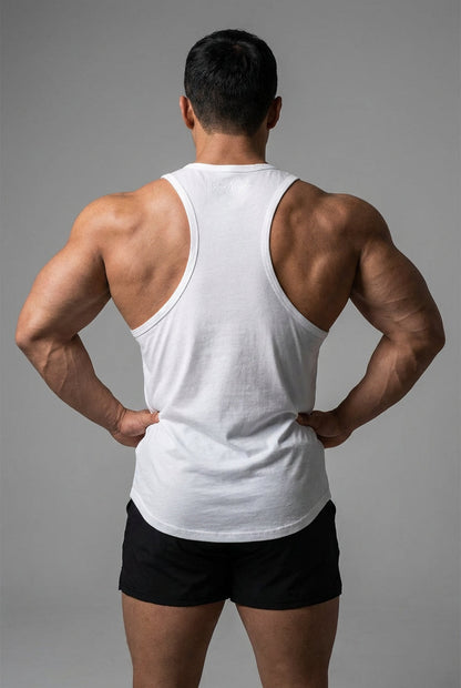 Jed North Men's Vital Raw-Hem Tank Top 2.0 - White