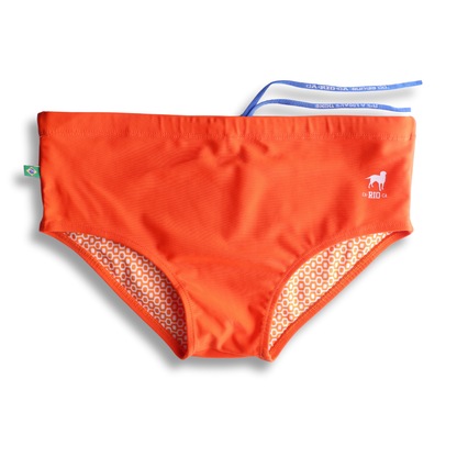 CA-RIO-CA Tangerine solids Men's Swimming Sunga - Beachwear for Men