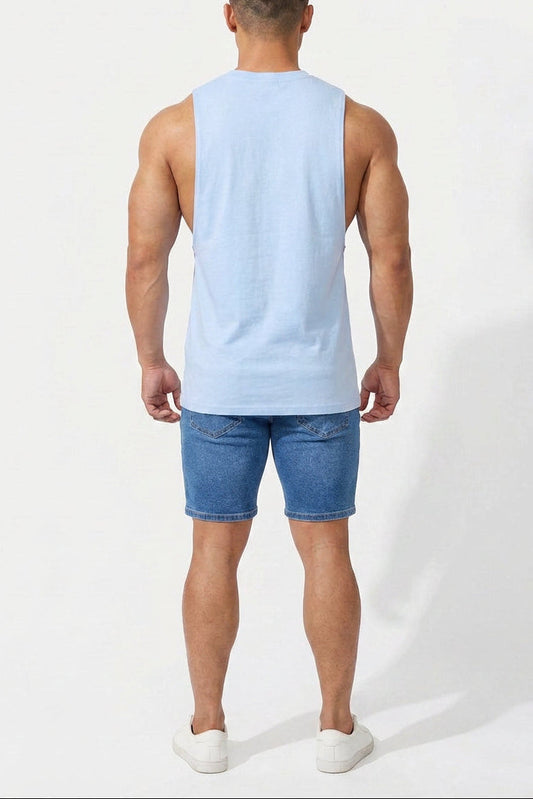 Jed North Men's Apollo Men's Sleeveless Training Tee - Blue