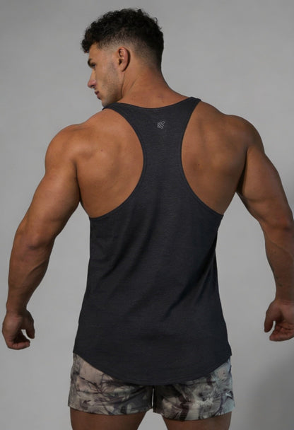 Jed North Men's Classic Bodybuilding Racerback Stringer - Heather Gray