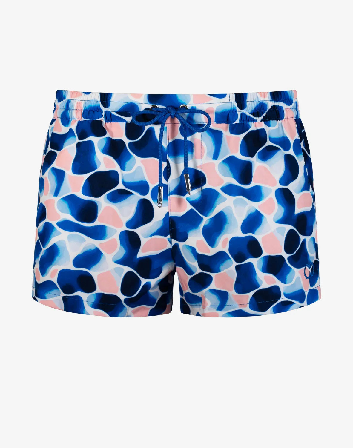 2EROS S50 Abstract Swim Short - Aqua/Navy Print