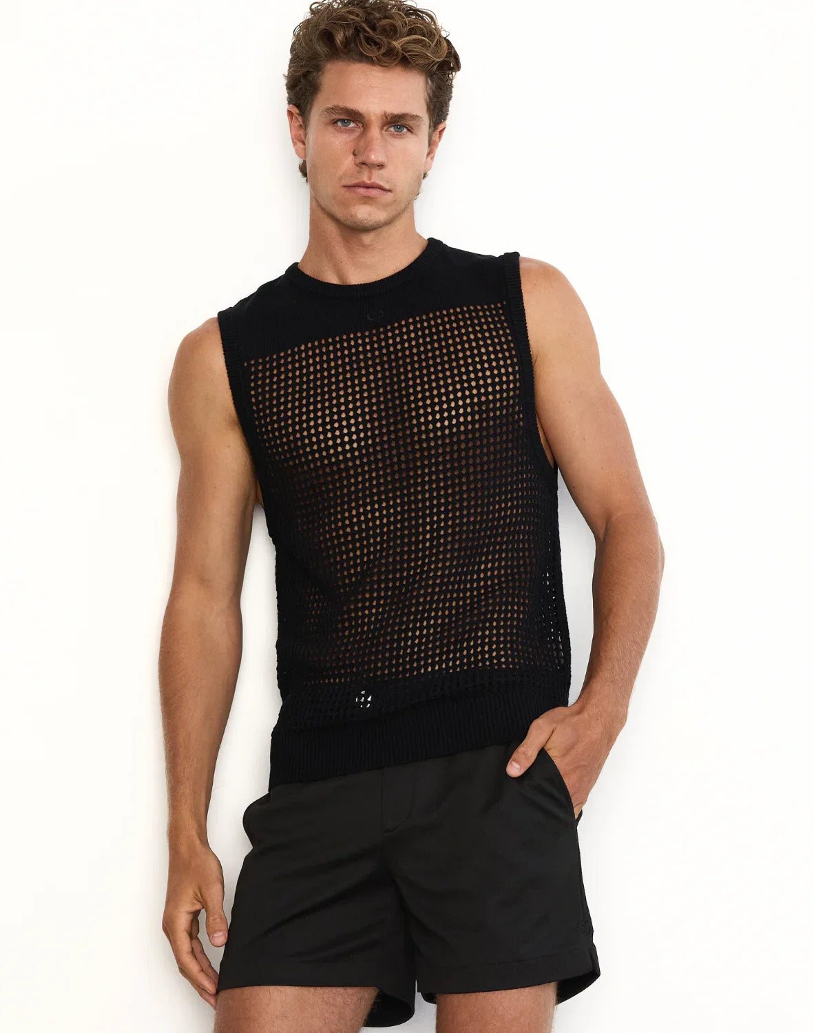 2EROS Miami Knit Tank - Black